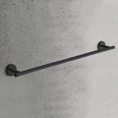 Towel Bar, 24 Inch, Matte Black